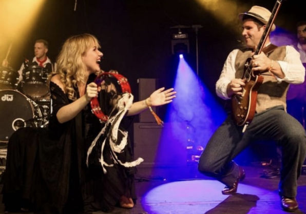 Hattie and Matt of Run in the Shadow at the Wick Street Festival 31/08/24